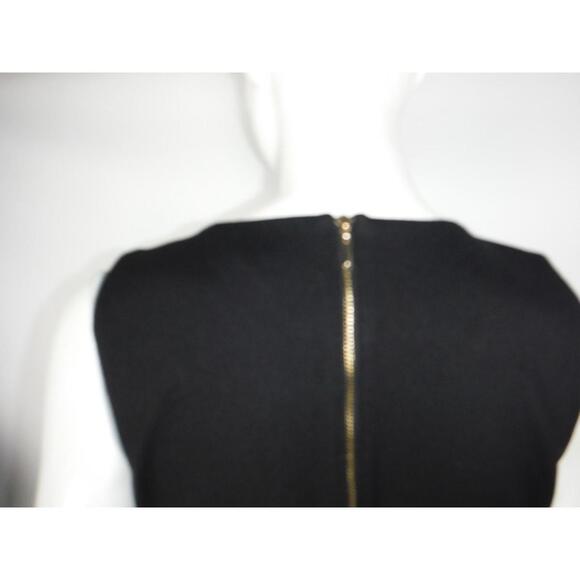 White house black market SLEEVELESS COLORBLOCK  BLACK/ECRU DRESS Size 2 - Picture 4 of 5